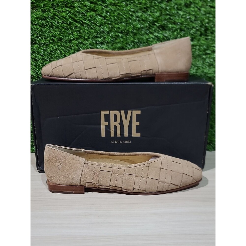 Frye Claire Woven Flat / Camel US Women's 9 M New